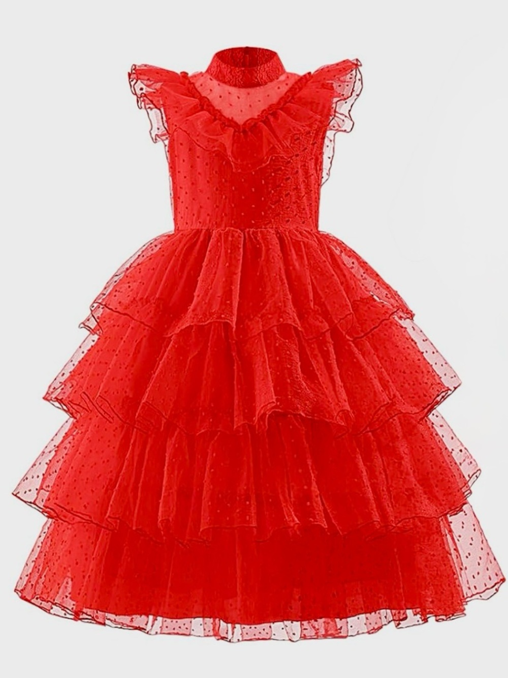 NWT Kids Lydia Deetz Dress | Beetlejuice Inspired Gothic Halloween Red Dress